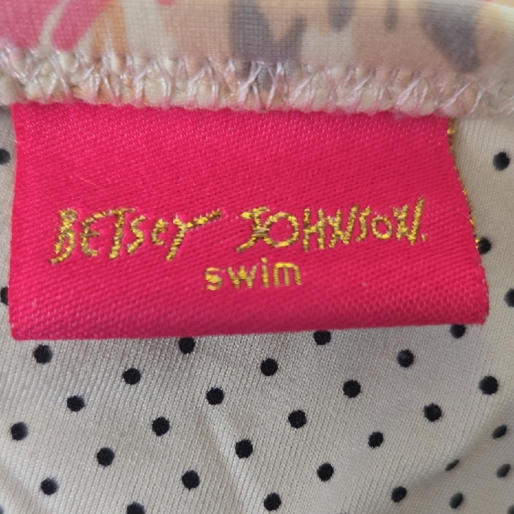 Betsey Johnson Floral Halter Swim Set - Pink and Cream - Picture 10 of 11